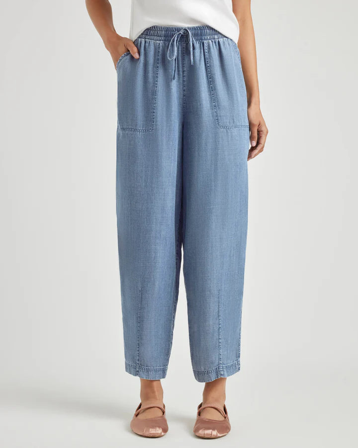 RYAN INDIGO PANT Stylish Elastic Waist Pants