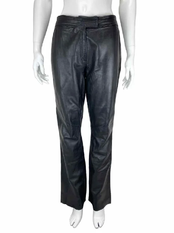 Margaret Godfrey Women's Vintage Leather Pants Black Size 8 Casual Yoga Pants