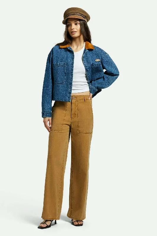 Vintage Military Lightweight Pant - Washed Copper Chic Wool Trousers