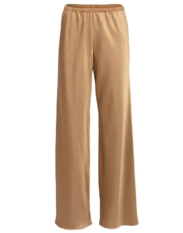 Bias Wide Leg Pull-On Pant Soft Wool Pants