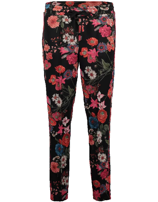 Kimmy Floral Jogger Pant High-Waist Yoga Pants