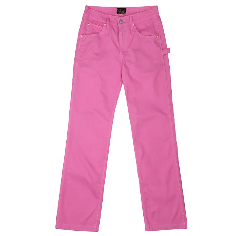 Women's Twill Carpenter Pant  - Perfect Pink Formal Stretch Pants