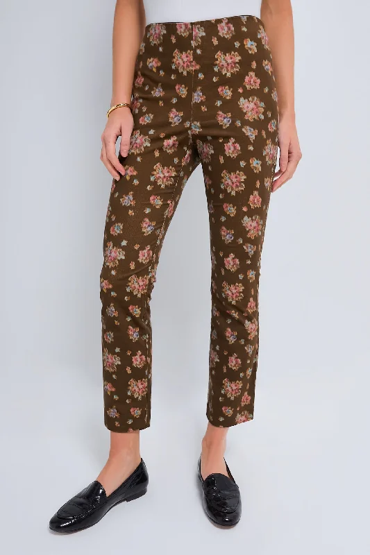 Hazel Bouquet Corduroy Ashford Pant Trendy Wide-Legged Trousers