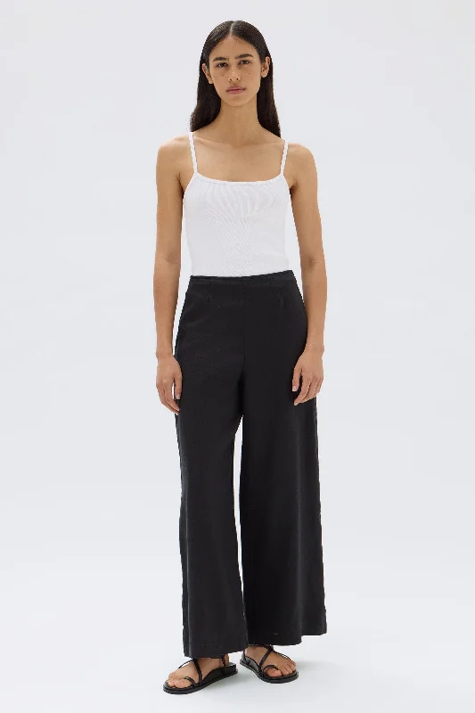 Blythe Linen Pant Classic Pleated Pants