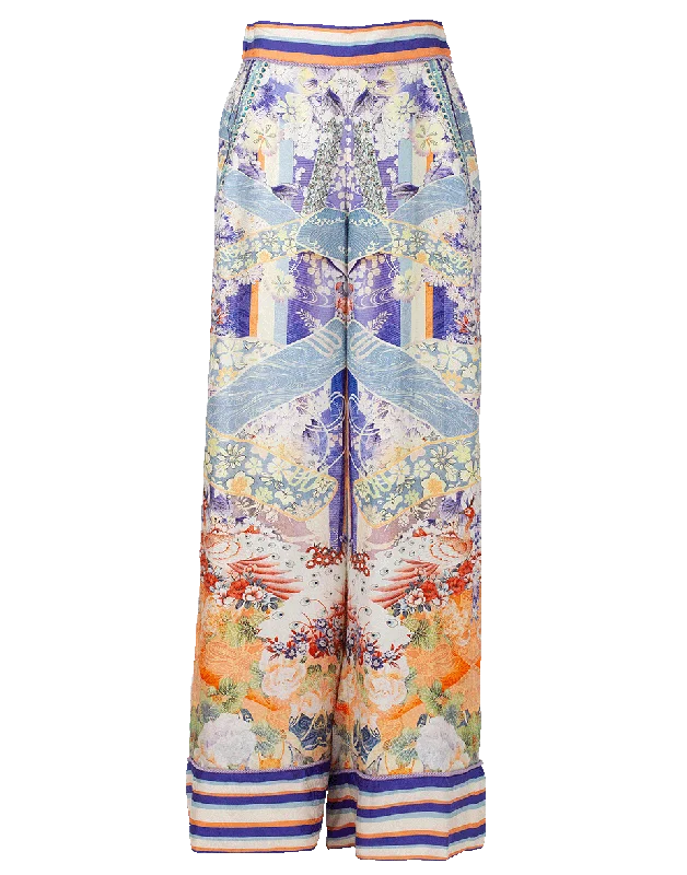 Wide Leg Cuff Pant Relaxed Lounge Trousers