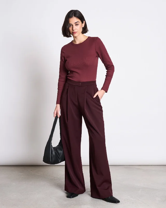 WIDE PANTS GIZA INTENSE RUST Slim Fit Casual Pants