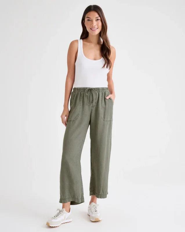 ANGIE CROP WIDE LEG PANT High-Waist Yoga Pants