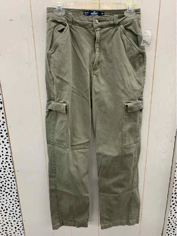 Hollister Olive Womens Size 6 Pants Cozy Full-Length Pants