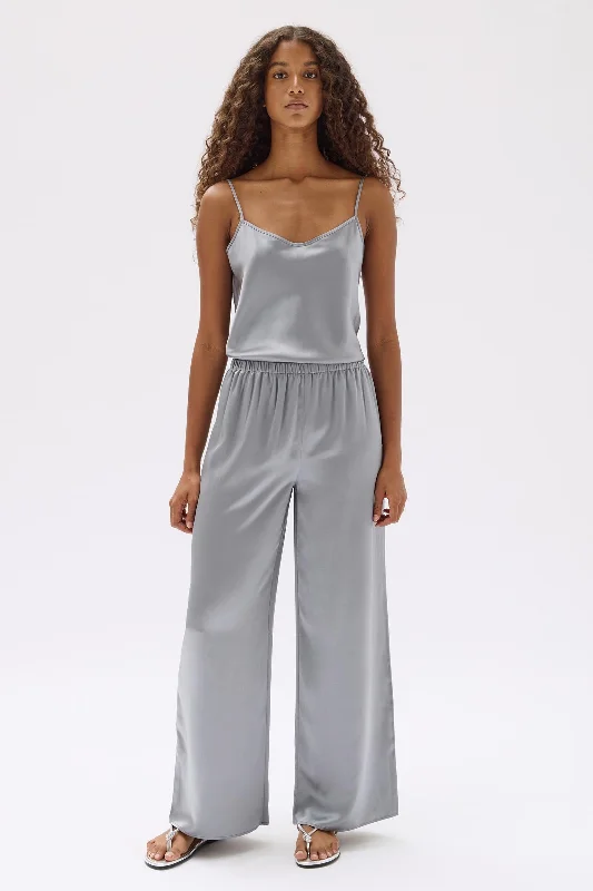 Ena Silk Pant Stylish Slim Trousers