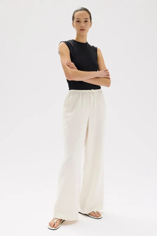 Heather Silk Blend Pant Relaxed Linen Pants