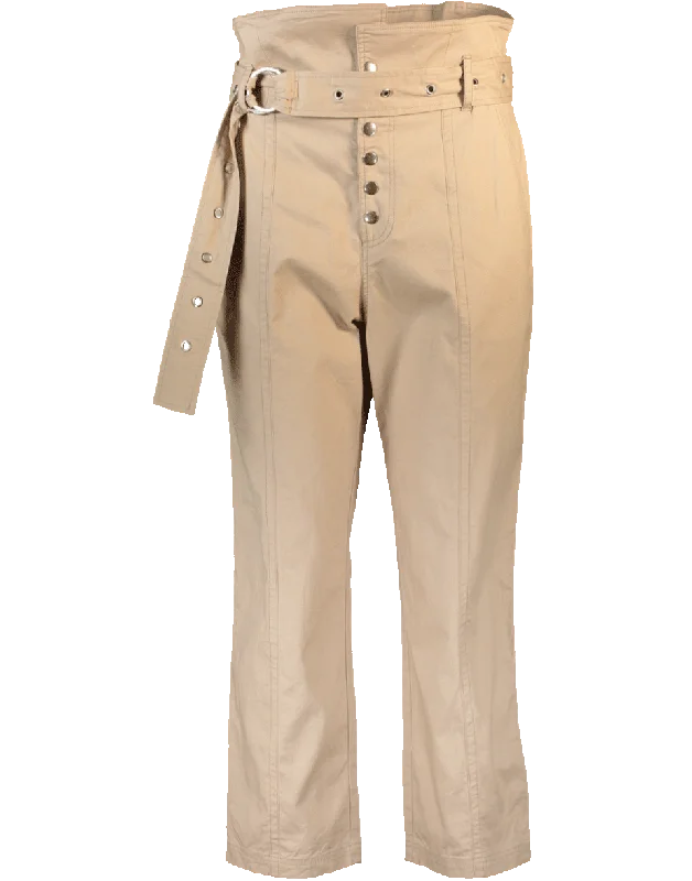 Gia Pant Trendy High-Waist Trousers
