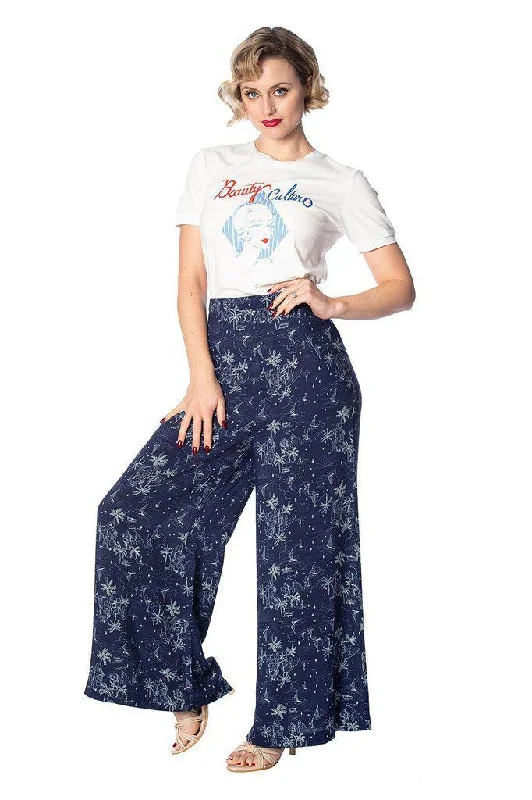 Santorini Dreams Palatso Pants Cozy Full-Length Pants