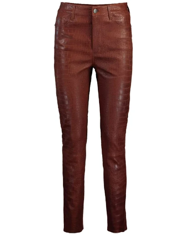 Redwood Croc Le Sylvie Leather Pant Soft Cotton Pants