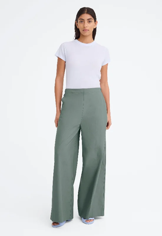 Briar Pant - Loden Trendy Wide-Leg Pants