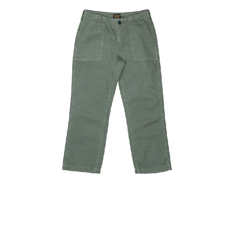 Military Cotton Twill Crop Pant - Bottle Green Comfortable Cargo Pants