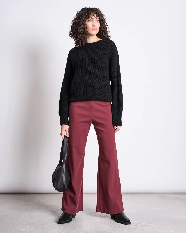 WIDE PANTS KOHRA INTENSE RUST GOTS Elegant Palazzo Trousers