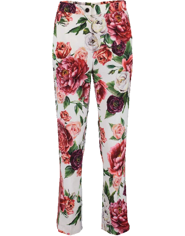Printed Tux Pant Trendy Tapered Pants