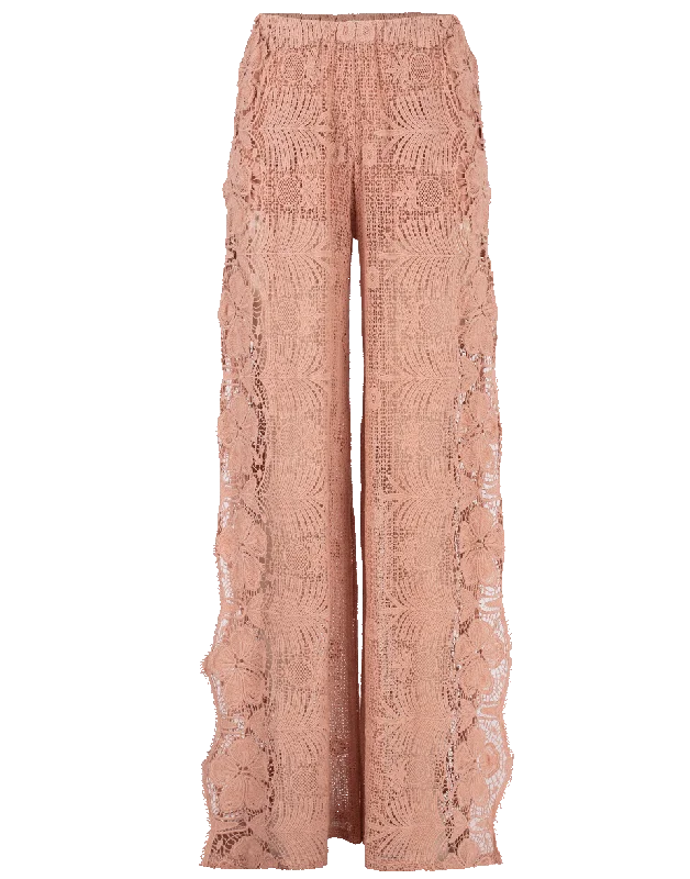 Amelie High Rise Sheer Pant Lightweight Jogger Pants