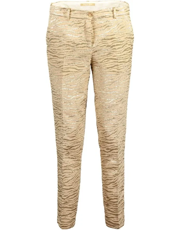 Zebra Brocade Samantha Pant Comfortable Jogger Trousers