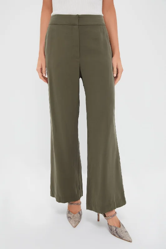 Olive Erin Pants Classic Straight Pants