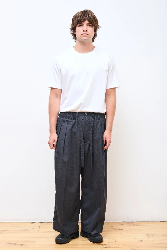 Hakama Pants Anthracite Formal Linen Trousers