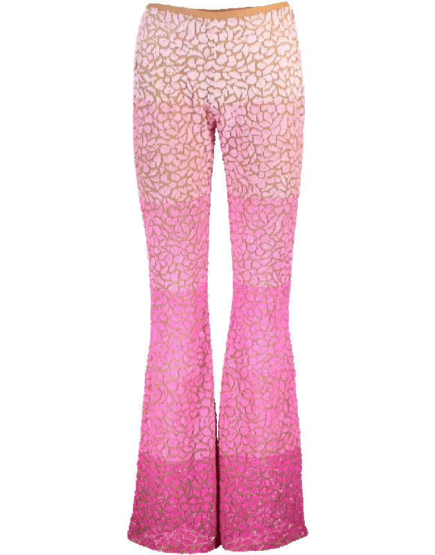 Ombre Paillette Flare Pant Soft Stretch Leggings