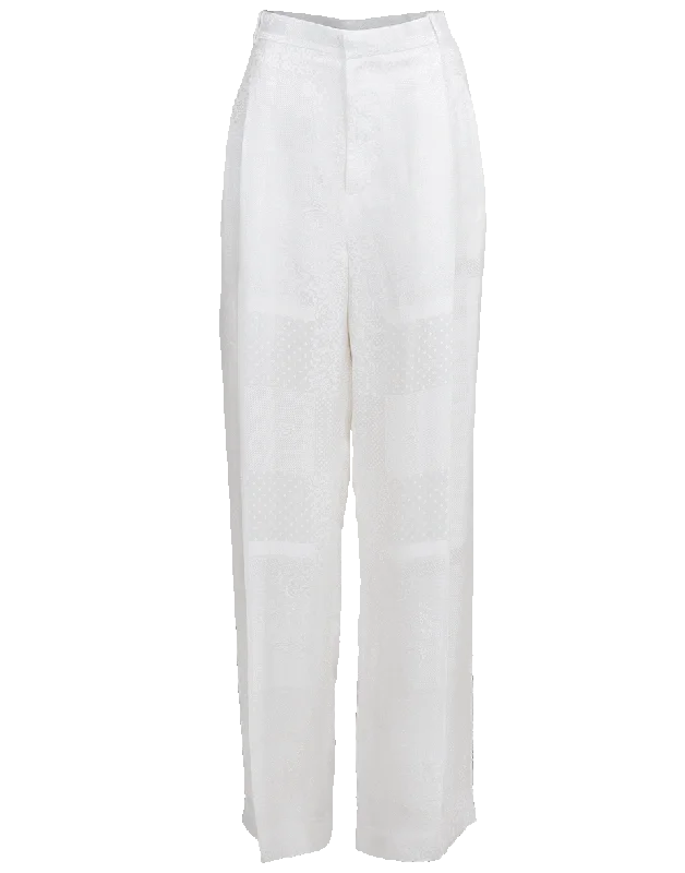 Bandana Jacquard Pant Slim-Fit Leggings