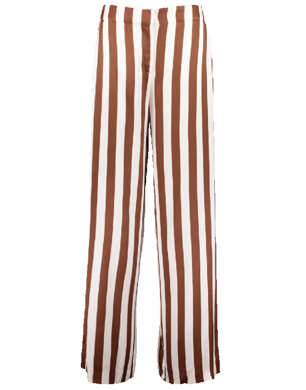 Striped Wide Leg Pant Modern Skinny Pants