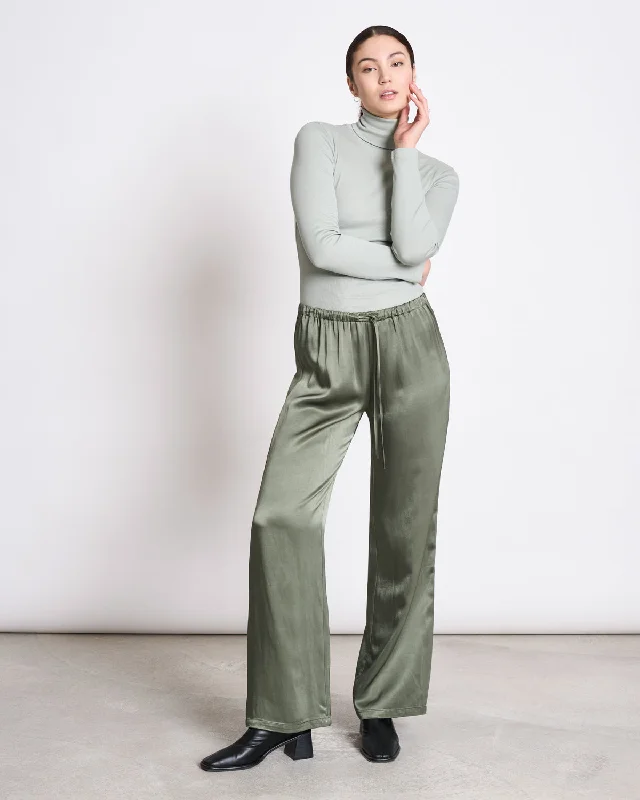 LOOSE SILKY PANTS FRIS SEA SPRAY Cozy Jogger Leggings