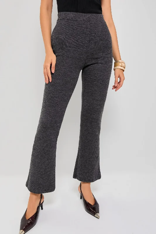 Heather Grey Pants Cozy Fitted Pants