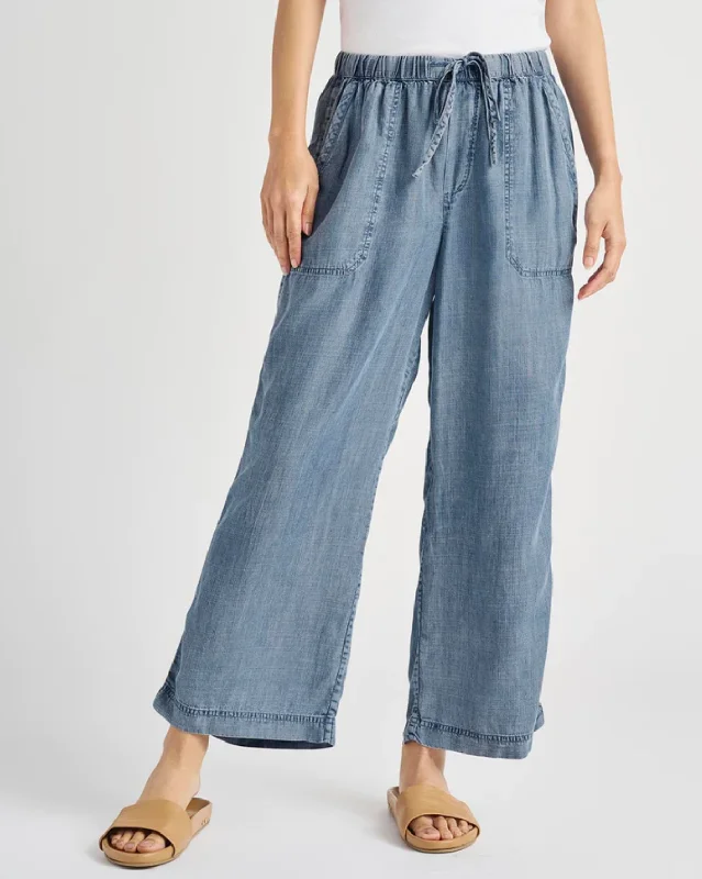 ANGIE INDIGO PANT Classic Stretch Pants