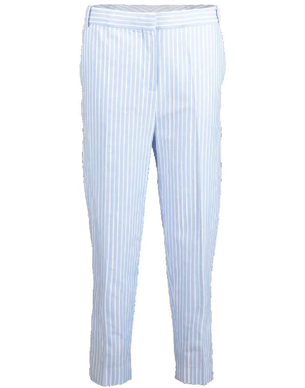 Cropped Slim Striped Pant Cozy Knit Pants