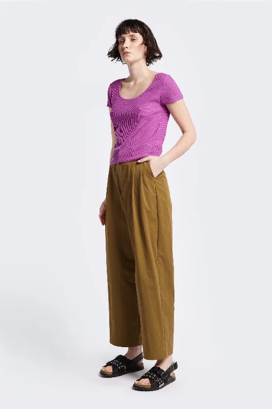 Interim Pant Olive Brown Formal Stretch Pants