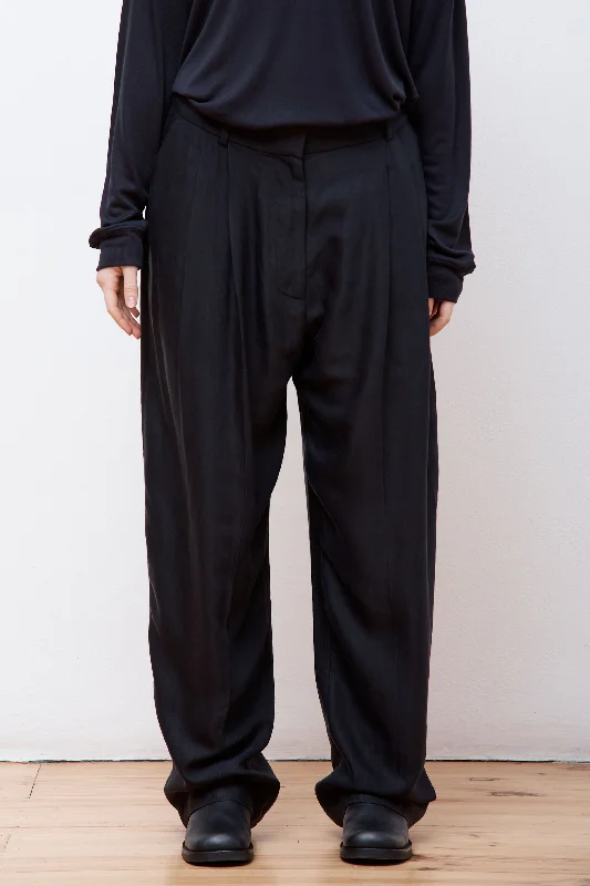 Sperro Pant Darkest Navy Elegant Silk Pants