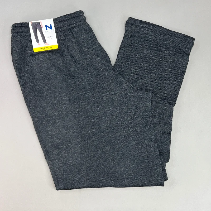 NATORI Soft Stretch Knit Lounge Pant Ankle Length Women's Sz M Heather Black NC7208Y (New) Comfy Cargo Trousers