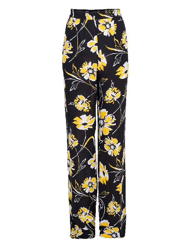 Floral Pajama Pant Comfortable Denim Trousers