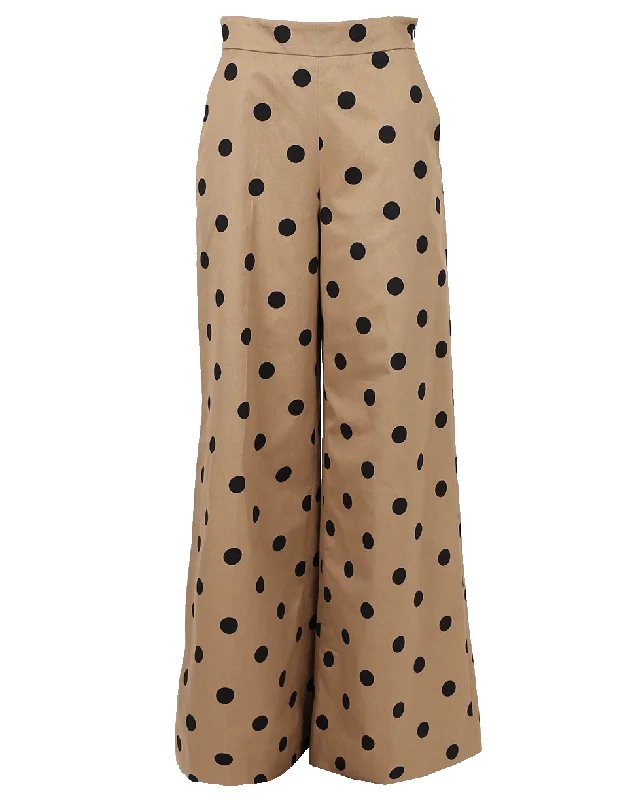 Wide Leg Polka Dot Pant Comfortable Jogger Trousers