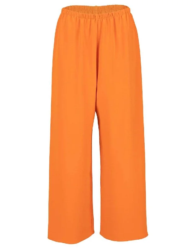 Cropped Wide Leg Pant Stylish Paperbag Waist Pants