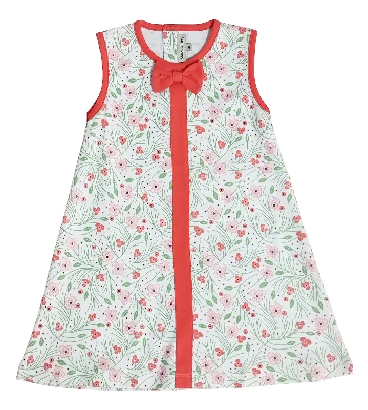 Cherry Blossoms A Line Girl's Dress