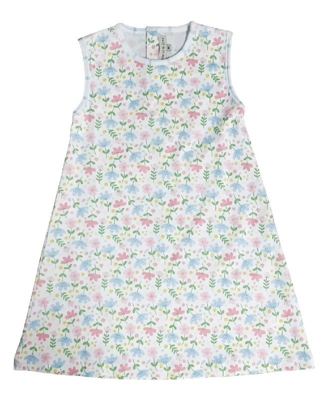 A-line Girl's dress Pima Cotton Palm Beach Collection