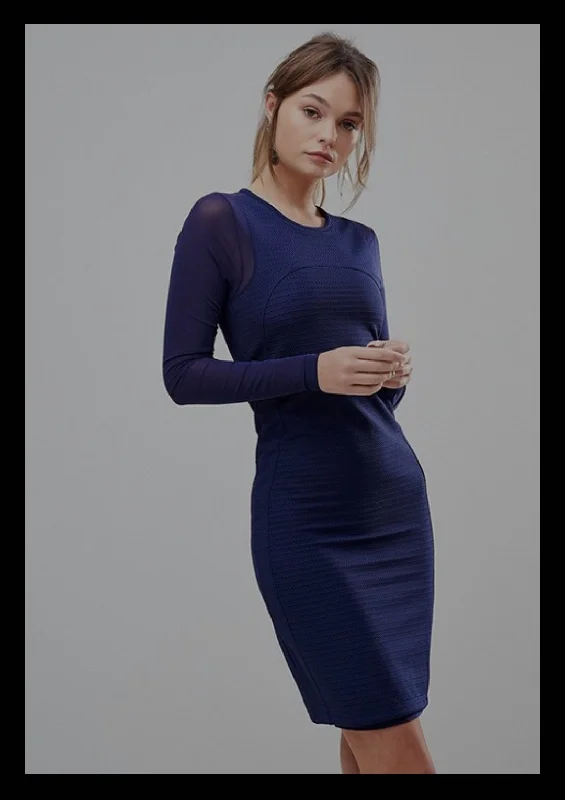 REISS navy Rita dress - size 10