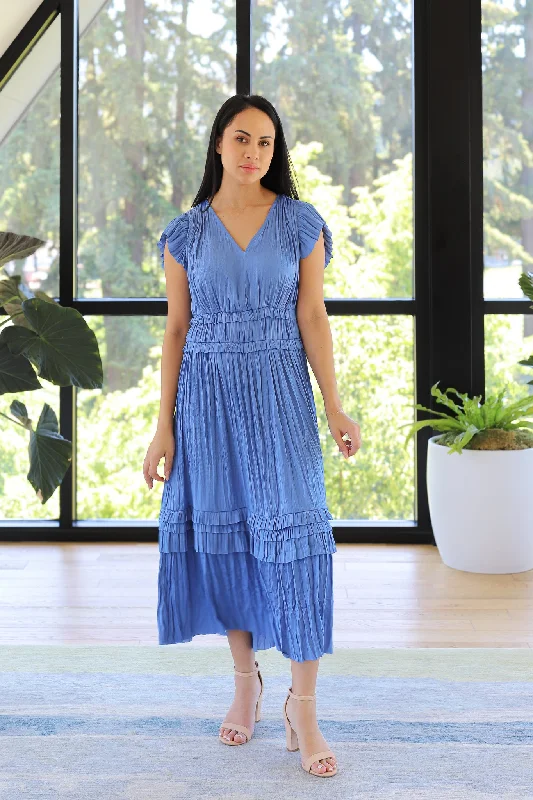 NYLAND Amelia S/S Ruffle Long Dress