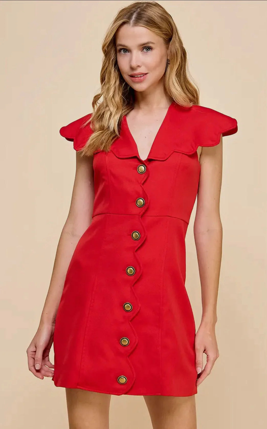 Finley Dress - Crimson - FINAL SALE