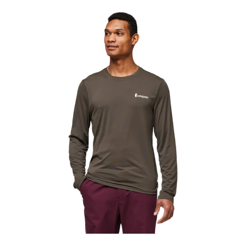Fino Long-Sleeve Tech Tee Mesh Blend Leather Blend Suede Blend