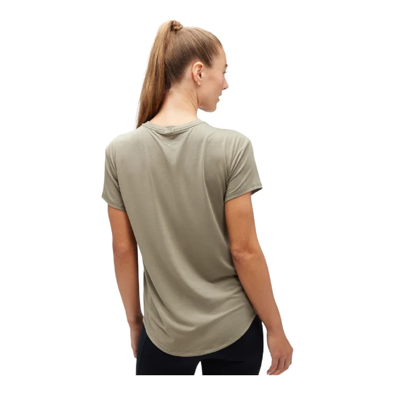 Women's Essential Tee Beaded Sequined Faux Fur