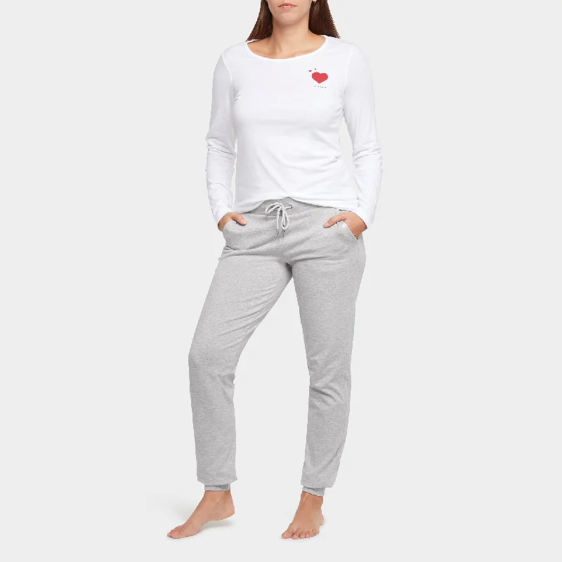 Mama Love T-Shirt & Joggers Outfit Hooded Caped Shawl Collar