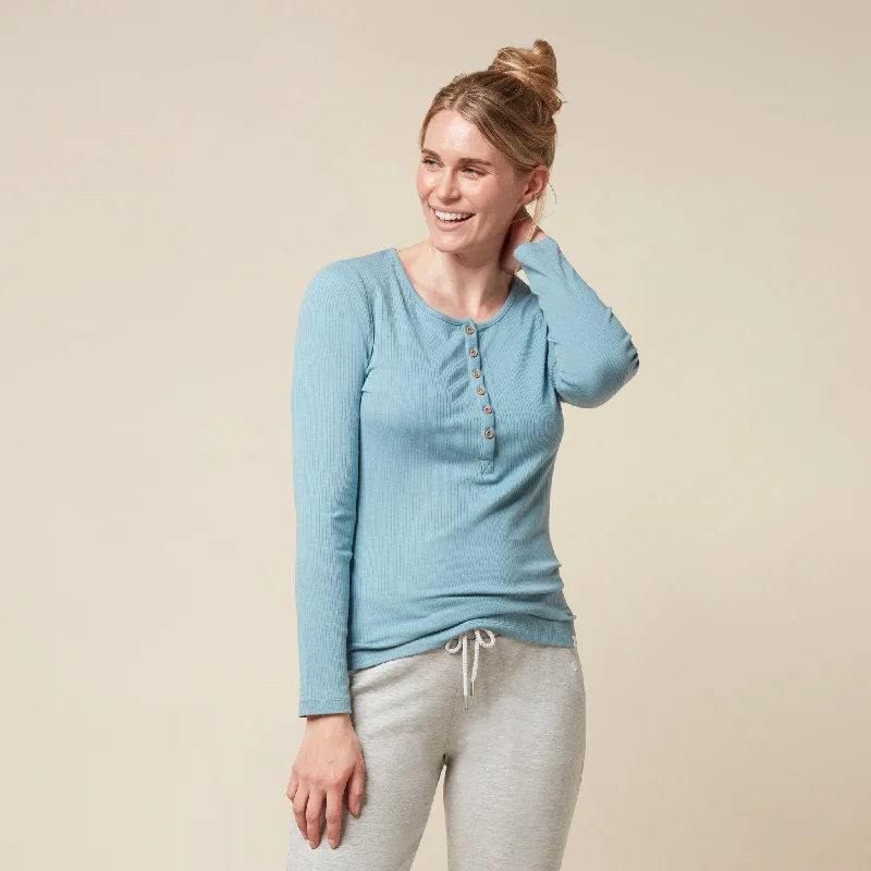 Mama Ribbed Long Sleeve T-Shirt Casual Formal Business