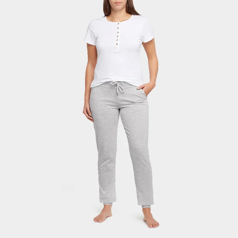 Mama T-Shirt & Joggers Outfit Lace Blend Ribbed Blend Corduroy Blend