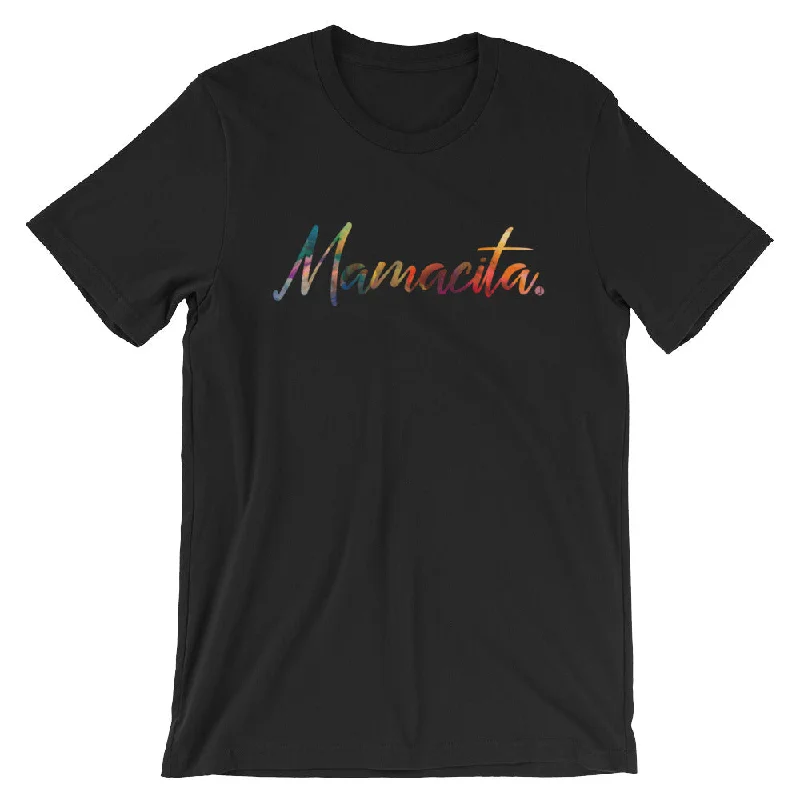 Mamacita Multicolor T-Shirt Jersey Fabric Tulle Fabric Batik Fabric