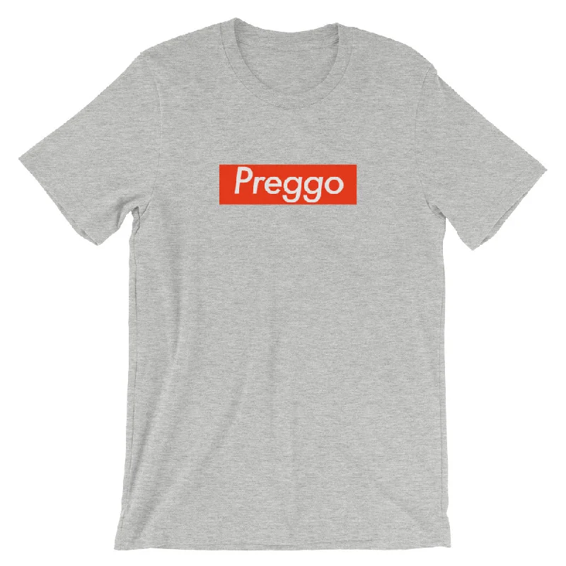 Preggo Box Logo T-Shirt Welt Pockets Slit Pockets Flap Pockets